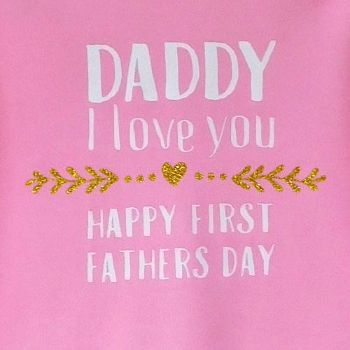 Happy First Father's Day Baby Jersey Short Sleeve Tee - Bambinolusso