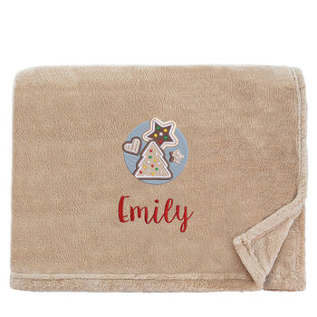 Personalised Christmas Cookies Christmas Snuggle Blanket, 4 of 12