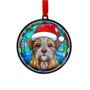Border Terrier In Santa Hat Suncatcher Decoration, thumbnail 6 of 6