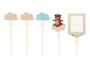 Teddy Bear 1st Birthday Cake Toppers X Five, thumbnail 2 of 2