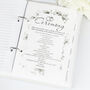 Personalised Botanical Border Wedding Planner, thumbnail 8 of 12