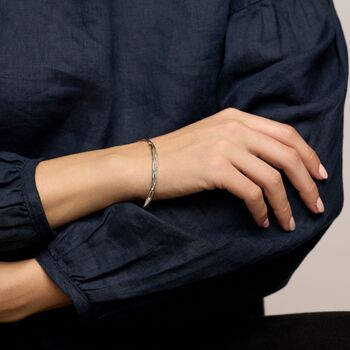 Sterling Silver And Gold Bangle, 6 of 7