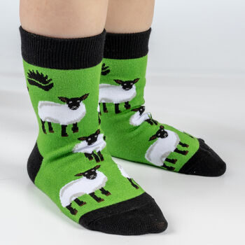 Kids Bamboo Socks | Sheep Socks | Vegan Socks | Sustainable Socks, 2 of 3