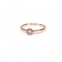 Small Lux Stone Rings, Rose Or Gold Vermeil 925 Silver, thumbnail 3 of 8