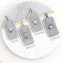Personalised Sterling Silver Zodiac Dog Tag Necklace, thumbnail 3 of 7