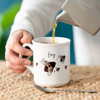 Bumble Bee Mug And Matching Wooden Coaster, 2 of 6