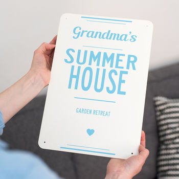 Personalised Summer House Metal Sign, 4 of 7