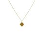 Yellow Gold Pendant Birthstone Necklace November Topaz, thumbnail 4 of 6