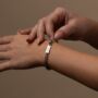 Byzantine Silver Bracelet Womens Personalised, thumbnail 1 of 9