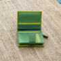 Personalised Lime And Green Small Leather Purse Wallet, thumbnail 7 of 12