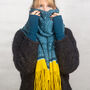 Large Knitted Fair Isle Blanket Scarf, thumbnail 4 of 9