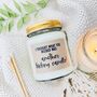 Funny Candle Gift Scented Soy Candle, thumbnail 2 of 8