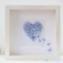 Butterfly Handmade 3D Framed Heart/ Colour Choice, thumbnail 2 of 6