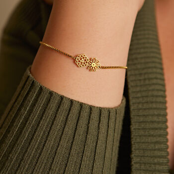 Custom Birth Month Flower Bracelet, 4 of 6