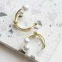 Pearl Knot Earrings With Sterling Silver Pin, thumbnail 1 of 6