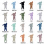 Fuzzy Bunny Children's Personalised Easter Ribbed Set, thumbnail 2 of 4