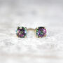 Mystic Topaz Stud Earrings, thumbnail 5 of 12