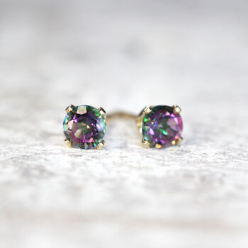 Mystic Topaz Stud Earrings, 5 of 12