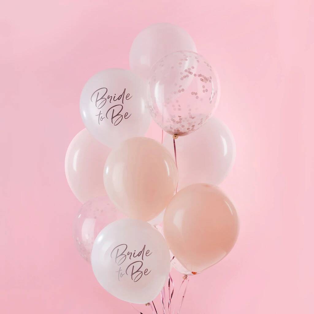 12 Bride To Be Balloons Bundle, 1 of 2