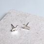 Sterling Silver Seal Stud Earrings, thumbnail 3 of 6