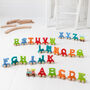 Personalised Colourful Christening Name Train, thumbnail 3 of 12