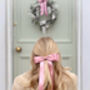 Maxi Satin Hair Bow Barrette In Rose Pink, thumbnail 5 of 7