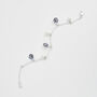 Silver Pansy And Pearl Charm Bracelet, thumbnail 6 of 9
