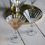 Set Of Two Deco Cocktail Glasses, thumbnail 3 of 3