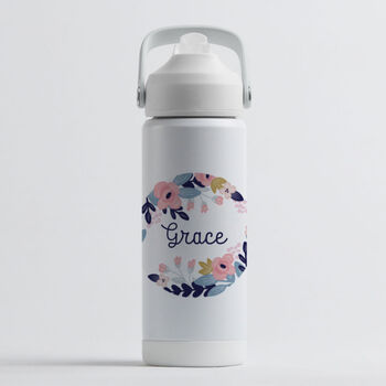 Personalised Flourish Design Kids Water Bottle, 4 of 6
