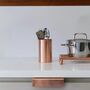 Verdigris Solid Copper Utensil Holder, thumbnail 3 of 5