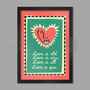 Love Is You Poster Print, thumbnail 1 of 3