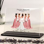 Bridesmaids Gift To Bride Acrylic Plaque, thumbnail 1 of 5