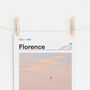 Personalised Minimalist Travel Poster | Florence, thumbnail 2 of 6