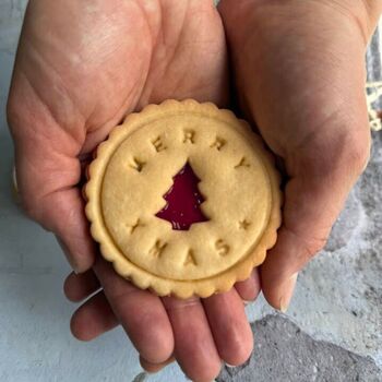 Impressed Christmas Jam Cookies, 2 of 4