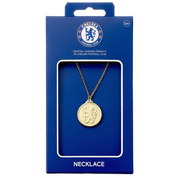 Chelsea Football Club Gold Finish Crest Necklace, 3 of 3