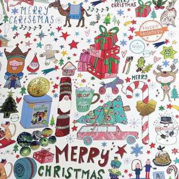 Traditional Christmas Recycled Wrapping Paper, 3 of 5