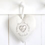 Personalised 25th Silver Wedding Anniversary Heart Gift, thumbnail 6 of 11