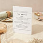 Drinks Menu Sign Wedding Sign Simple Modern Layout, thumbnail 1 of 5