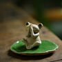 Handmade Frog Ceramic Tea Ornaments, thumbnail 3 of 12
