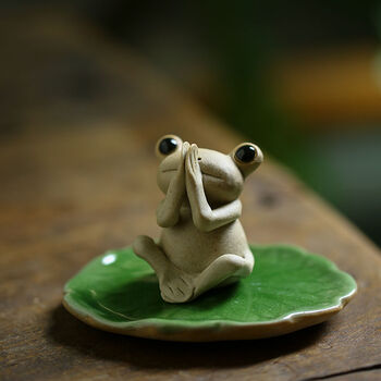 Handmade Frog Ceramic Tea Ornaments, 3 of 12