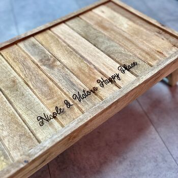 Personalised Couple's Est. Bed Tray, 2 of 2