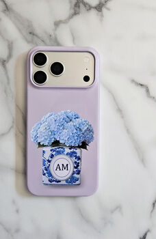Hydrangea Personalised Phone Case, 2 of 11