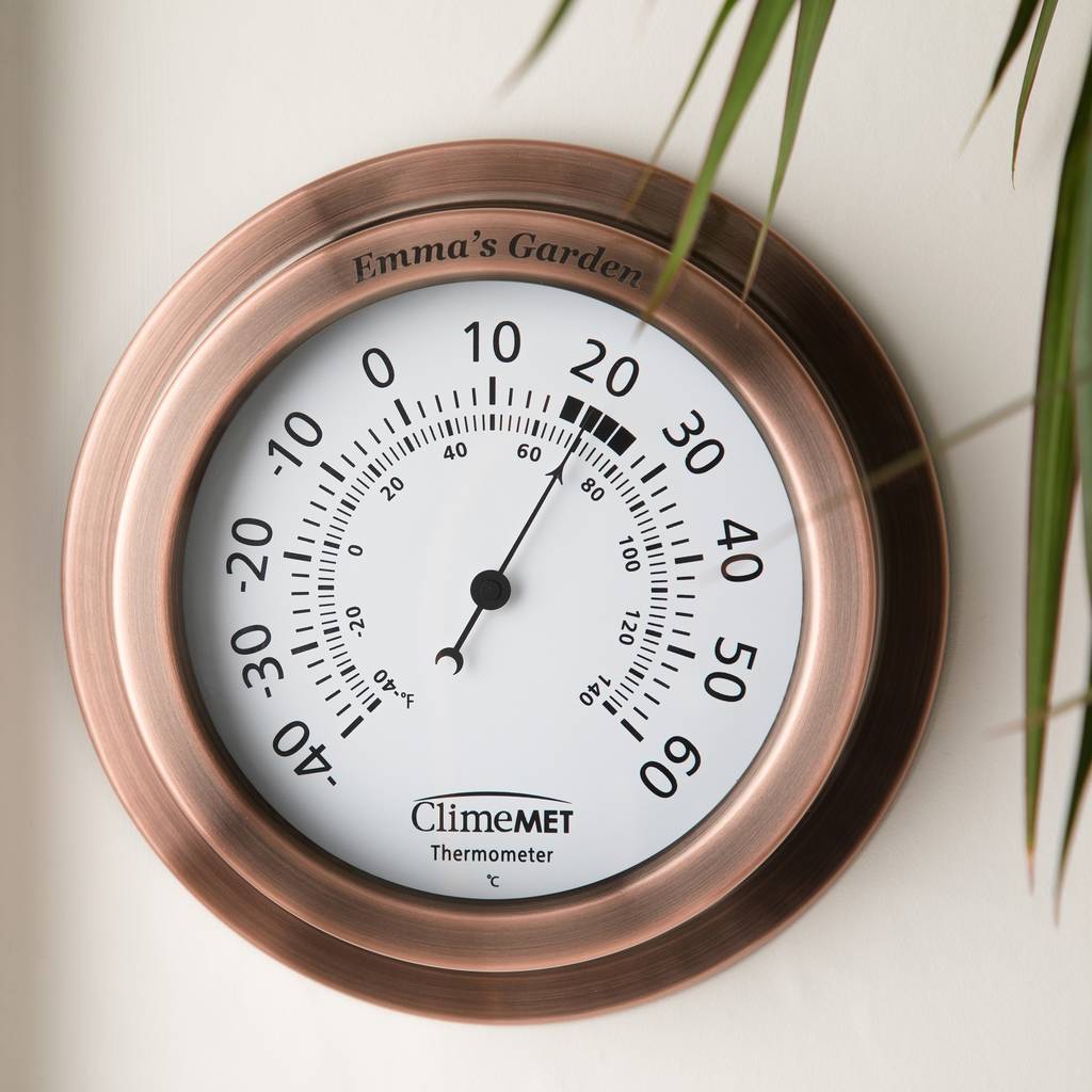 personalised garden thermometer by climemet | notonthehighstreet.com
