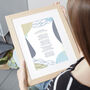 Personalised Abstract Poem Print 'Use Your Own Words', thumbnail 7 of 8