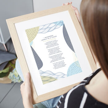 Personalised Abstract Poem Print 'Use Your Own Words', 7 of 8