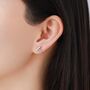 Sterling Silver Very Tiny Flying Fish Stud Earrings, thumbnail 2 of 12
