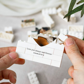 Personalised Anniversary Memory Block For Couple, 8 of 9