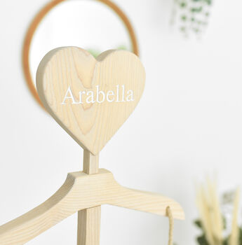 Personalised Wooden Junior Clothing Stand, 11 of 12