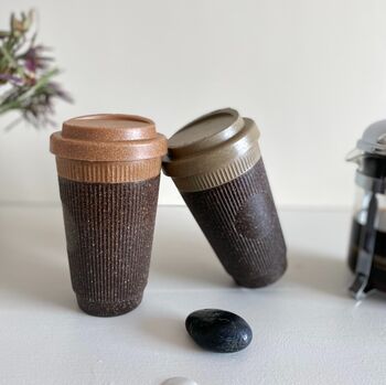 Reusable Coffee Cup Made From Recycled Coffee Grounds, 7 of 10