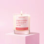 Funny Shag One Person Engagement Gift Soy Candle, thumbnail 1 of 2